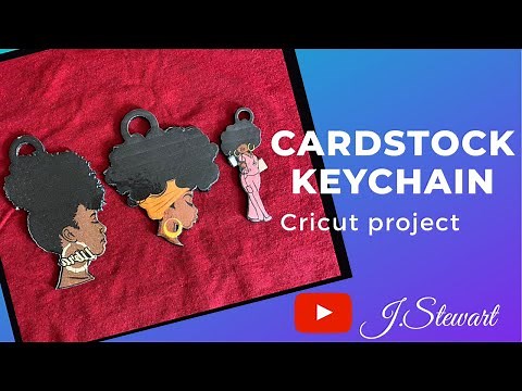 Cardstock Keychains/Diy Keychains