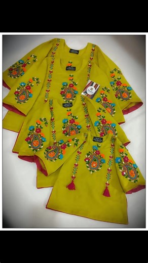 "Matching Sisters Embroidered Dresses 🌸💛 Perfect for functions, part...