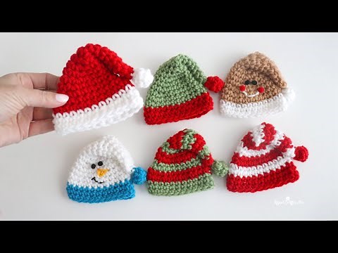 Crochet Mini Holiday Hats