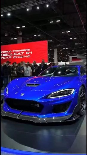The FIRST EVER Dodge Hellcat R1 Rear-Engine Supercar | SEMA Premiere #sora2 #DodgeHellcat #shorts