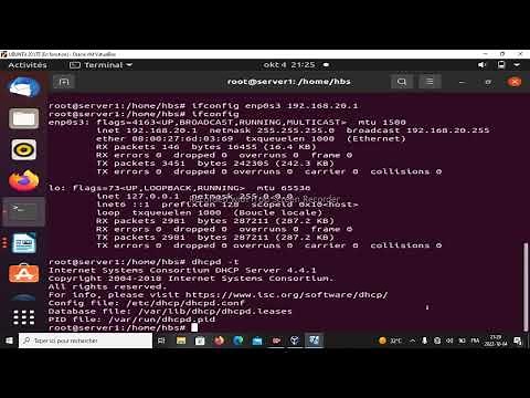 Installation et configuration d'un serveur DHCP sous Linux (Ubuntu 20.04)