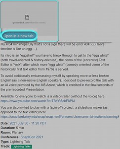 My (Snap!Con2021-presented) Text Editor presentation Trailer +side project