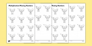 Multiplication and Division Missing Numbers