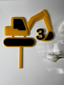 Digger Cake Topper - Etsy
