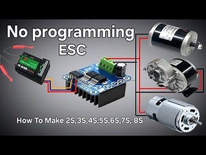 How to make esc without programming #unprogramed esc using BTS7960 motor driver|Lm298 motor driver