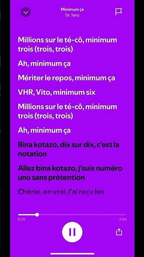 Minimum ça - Dr. Yaro | Spotify Lyrics