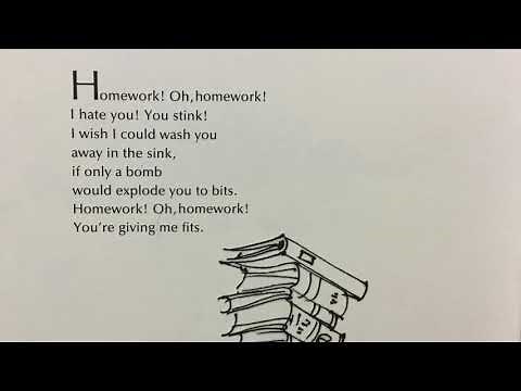Homework! Oh, Homework! A Poem By Jack Prelutsky