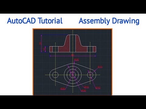 AutoCAD Tutorial | AutoCAD Assembly Drawing