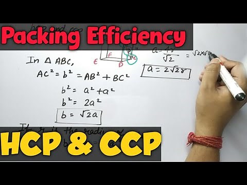 Packing Efficiency In hcp & ccp Structure | Class 12 | Chemistry | The Solid State | Part-07