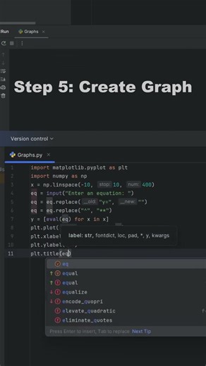 How to Graph in Python! #coding #python #pythontutorial #codingtutorial #graphs #maths #shorts