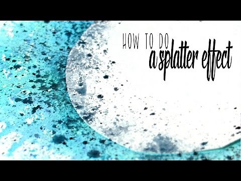 How to Paint with a Splatter Technique in Watercolor