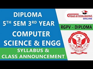 RGPV Diploma Computer Science Engineering (CSE) Diploma 5th Semester 3rd Year Syllabus