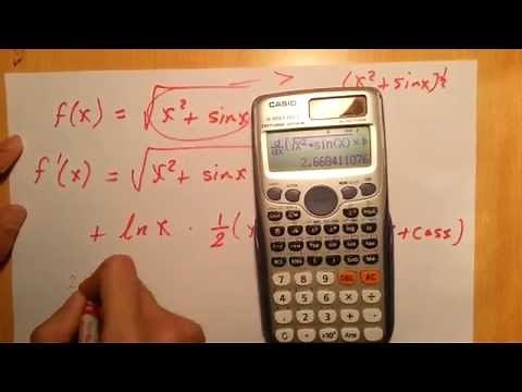 How to Differentiate using calculator