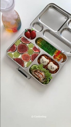 Pack a Bento for My Daughter - day 64 🍱 和我一起做便當#lunchbox #cooking #bento #asmrvideo #food