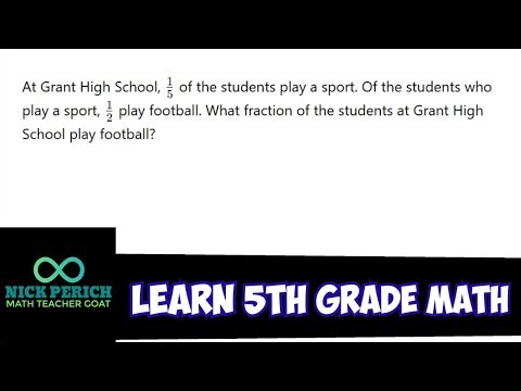 Learn 5th Grade Math - Word Problem About Multiplying Two Fractions Together