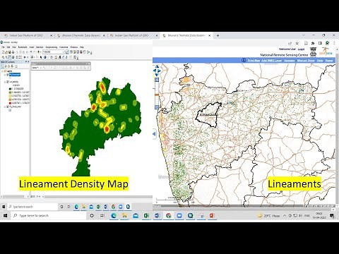 Lineament and lineament density map preparation using bhuvan data