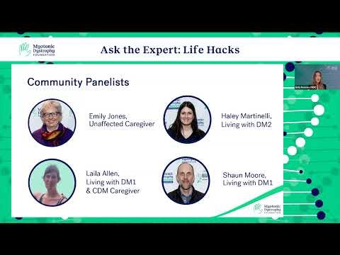 Ask-the-Expert: Life Hacks from the Myotonic Dystrophy Community