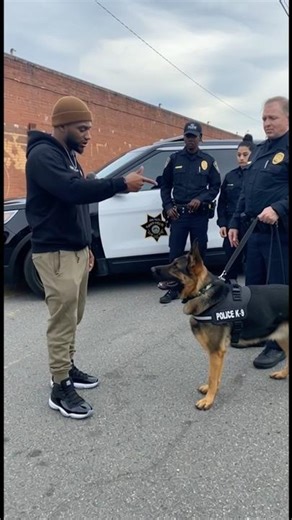 I had the police officers shook after this #police #k9 #policedog #dogtricks #doglife #dogtrainer