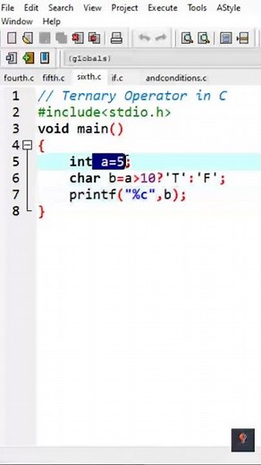 How to use Ternary Operator in C Language | C Programming Tutorial