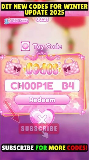 ALL DIT NEW CODES FOR WINTER UPDATE 2025 | NEW CODES FOR DTI #dresstoimpress #dti #roblox