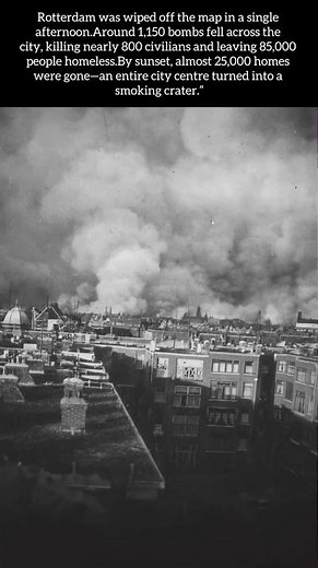 Rotterdam City Center Gone… and 85,000 Lives Shattered #history #ww2