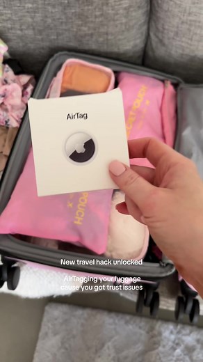 Travel hack and trust issues unlocked #traveltips #airtag