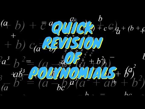 Quick Revision of Polynomials | Tricks to Solve Polynomials in Algebra | Maths Tricks | Letstute