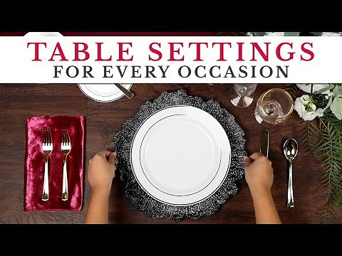 How to Set a Table | For Basic, Casual, & Formal Events