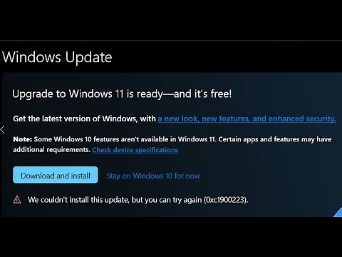 Fix Windows 11 Upgrade Error (0xc1900223) We Couldn't Install This update