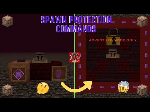Command Block Tutorial #65: Spawn Protection Commands in Minecraft (1.16+)