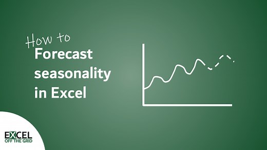 How to forecast seasonality in Excel (the easy way)