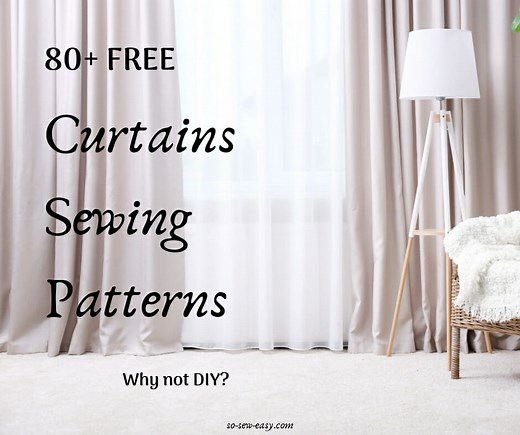 Best FREE 80  Curtains Sewing Patterns | So Sew Easy
