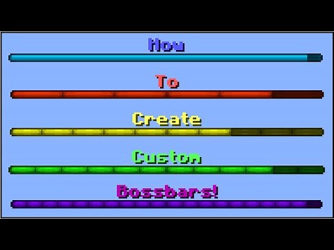 Minecraft - How To Create Custom Bossbars!