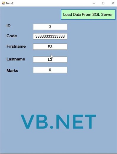 visual basic .net Load Data From SQL Server using Timer
