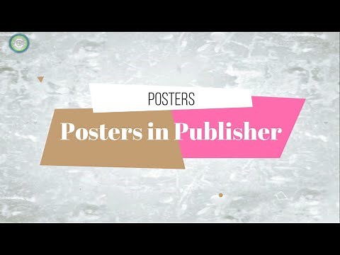 How To Create Simple Posters in Microsoft Publisher.- Part One (Tutorial For Total Beginners)
