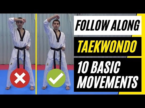Learn the 10 Basic Movements in Taekwondo [Follow Along]