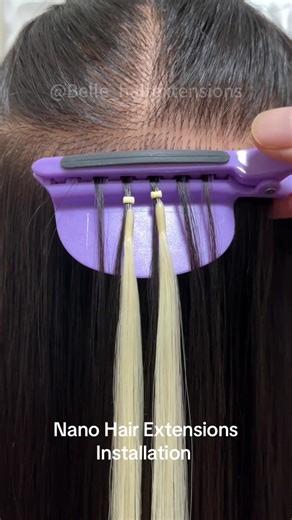 Nano Hair Extensions Installation Tutorial
