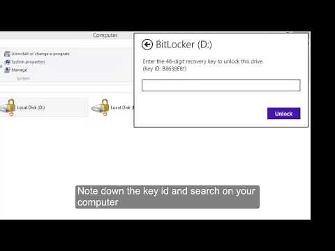 how to unlock bitlocker drive without password in windows 8
