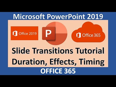 PowerPoint 2019 - Apply and Modify Slide Transitions - Microsoft Office 365
