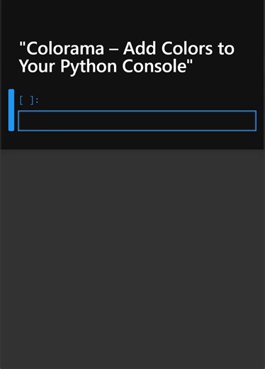 Add Colors to your Python Console#pythoncoding #pythonchallenge #python3 #numpy #programming #pythonforbeginners #pythonsofinstagram #codewithpython #challenge | Python Coding