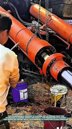 Heavy Equipment Hydraulic Cylinder Servicing Process at Project Sites -Satisfying jobs and machinery