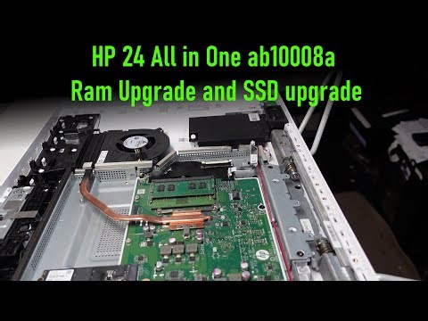 HP 24 All in One ab10008a Ram Upgrade and SSD inspection