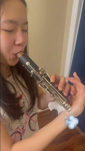 What to do when water gets into the clarinet keys #blow #clarinet