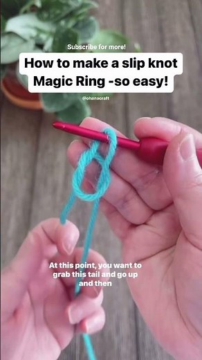 Super easy Magic Ring for crochet beginners!