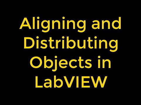 Aligning and Distributing Objects in LabVIEW