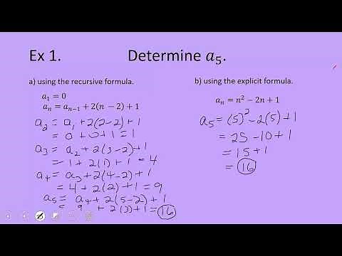 Recursive vs. Explicit Formulas