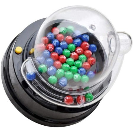 Electric Shake Lucky Ball Machine Mini Lottery Machine Portable Bingo Machine Cage Game with Balls Fortunate Number Picker - Walmart.ca