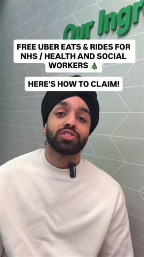 🎄 NHS / Health and social care workers get FREE RIDES & UBER EATS CREDIT FOR CHRISTMAS! How to claim the offer ⬇️ Update your Uber/Uber Eats account to an NHS or HSC email address by 23:59 on 21 December 2025 Receive your promo codes via email from Uber Apply your promo codes to your Uber/Uber Eats account in-app Enjoy your 2 x £10 rides and 1 x £10 food delivery between 00:01 on 25 December and 23:59 on 25 December 2025 | catchagem