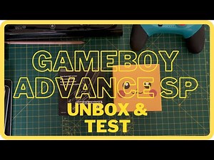 Pokemon Gameboy Advance SP Unboxing and Test Video