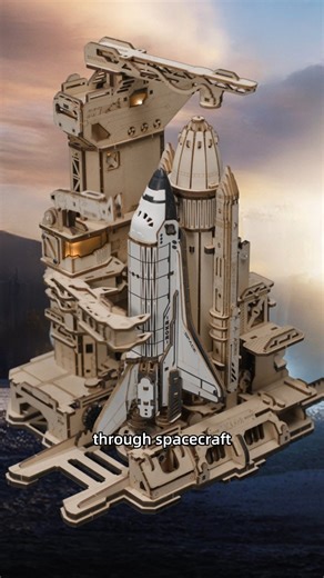 ROKR | 3D Wooden Puzzles & Mechanical Models on Instagram: "🛰️Relive the spirit of space exploration with the world’s first reusable spacecraft, reimagined as a scale model.🧩 #rokr #spaceshuttle #3dpuzzle #3dwoodenpuzzle #modelkit"